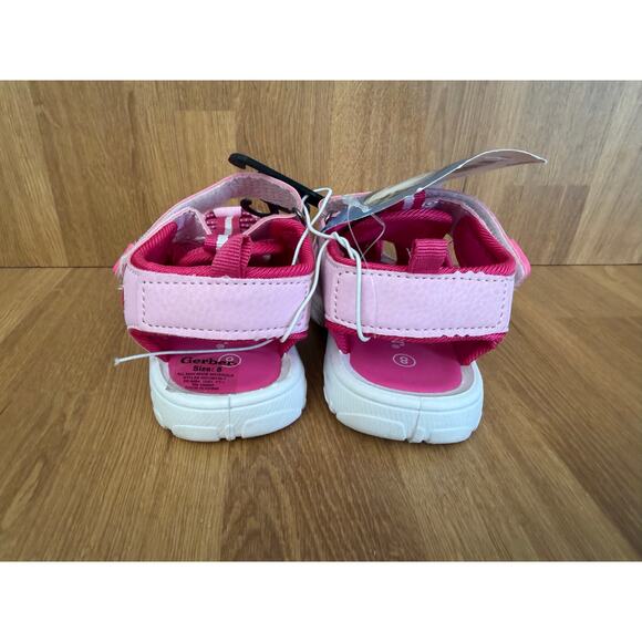 Gerber Toddler Girls Pink Sport Sandals Size 8 NWT - Picture 2 of 7